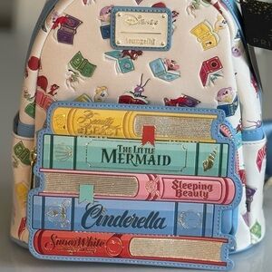 Loungefly Disney Book Spine Backpack Multicolor